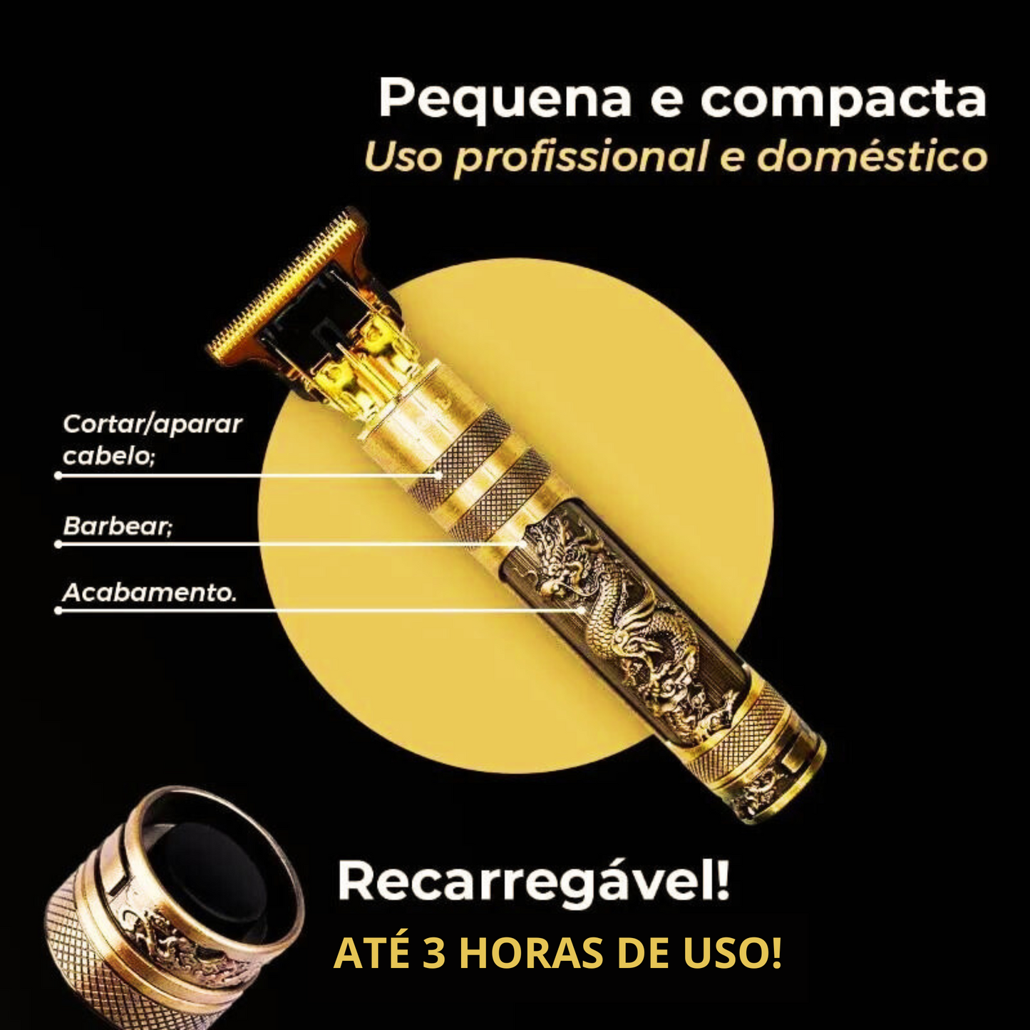 MÁQUINA DE CORTAR CABELO/BARBEAR PROFICIONAL