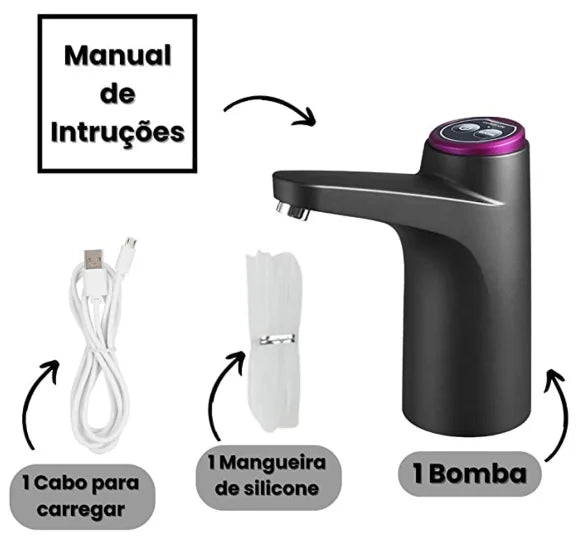 BOMBA ELÉTRICA LUXO PARA GALÃO DE ÁGUA