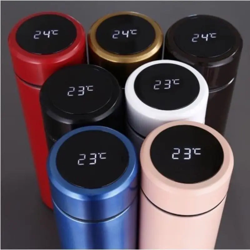 GARRAFA TÉRMICA INTELIGENTE COM INDICADOR DE TEMPERATURA.