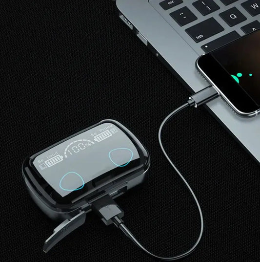 Fones de Ouvido Sem Fio Bluetooth À prova d'água com Case de Carregamento 2500mah Estéreo - Entrega Rápida Para Todo o Brasil