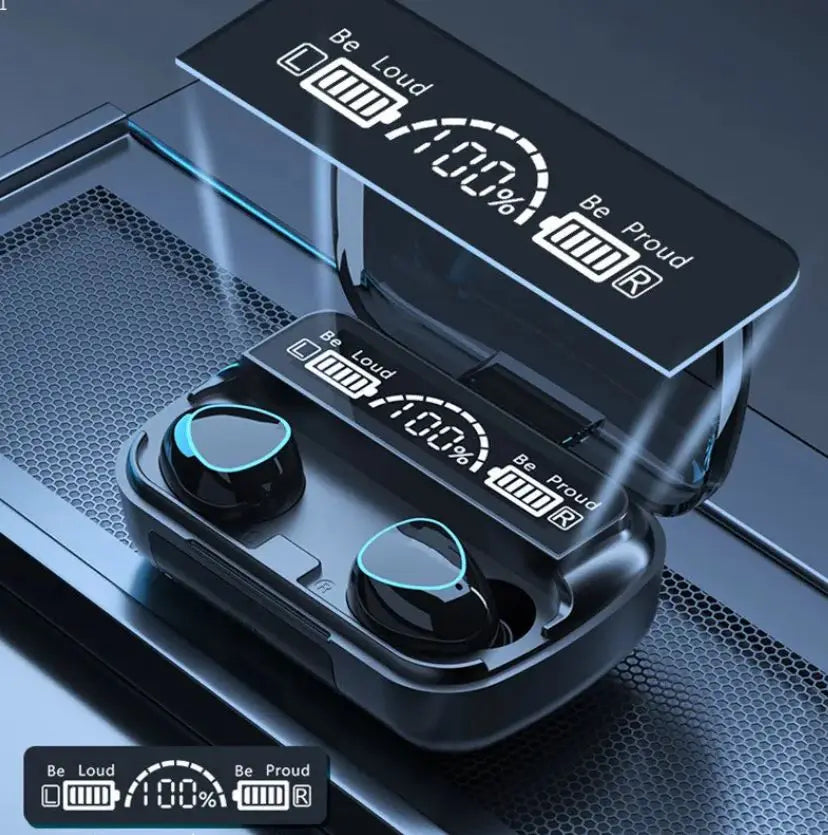 Fones de Ouvido Sem Fio Bluetooth À prova d'água com Case de Carregamento 2500mah Estéreo - Entrega Rápida Para Todo o Brasil