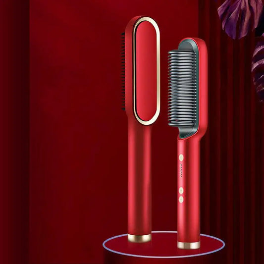 Escova Alisadora De Cabelo, Bivolt.