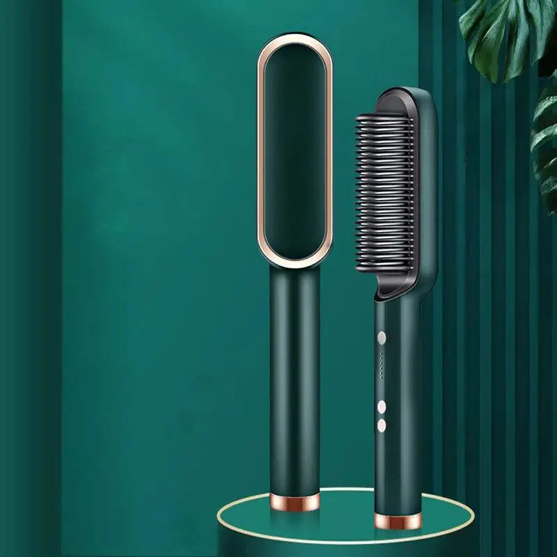 Escova Alisadora De Cabelo, Bivolt.
