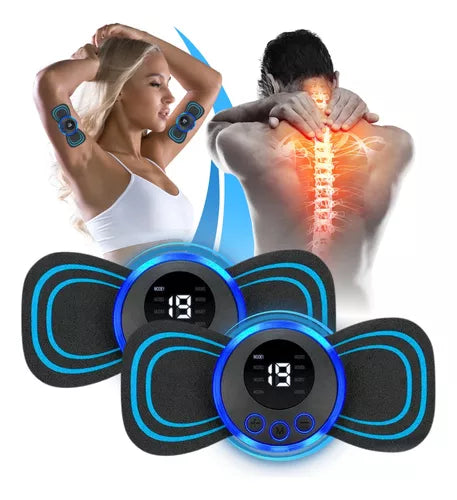 Mini massageador elétrico portátil de estimulação para alívio da dor muscular