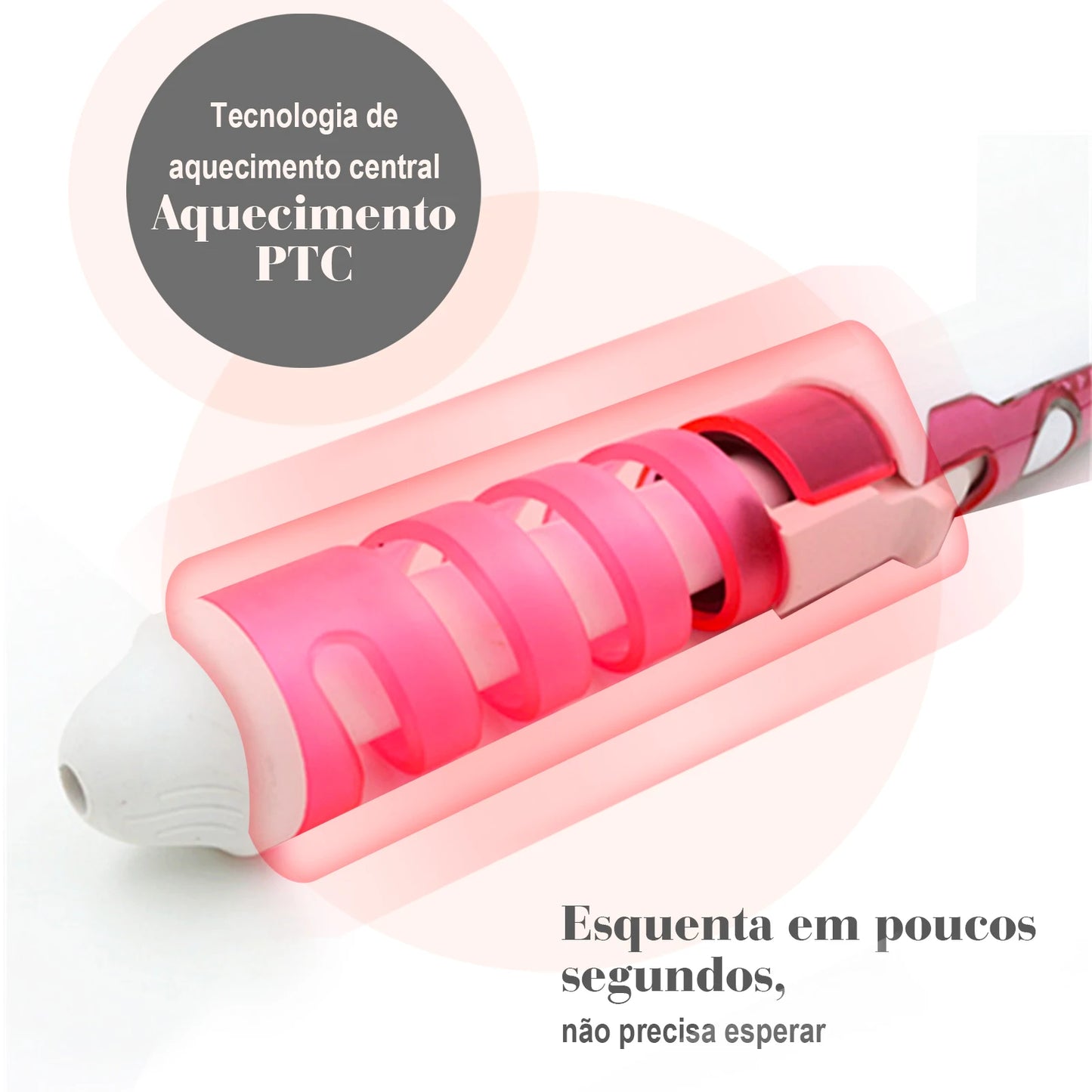 modelador de Cachos profissional Ceramic Espiral Bivolt 20mm